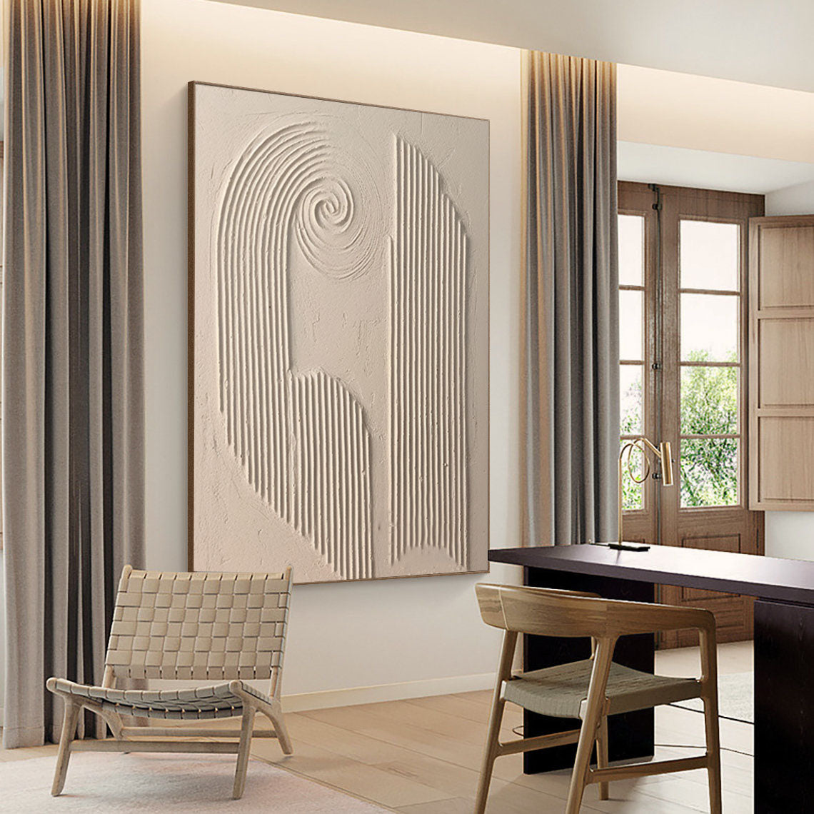 Spiral Harmony Textured Art