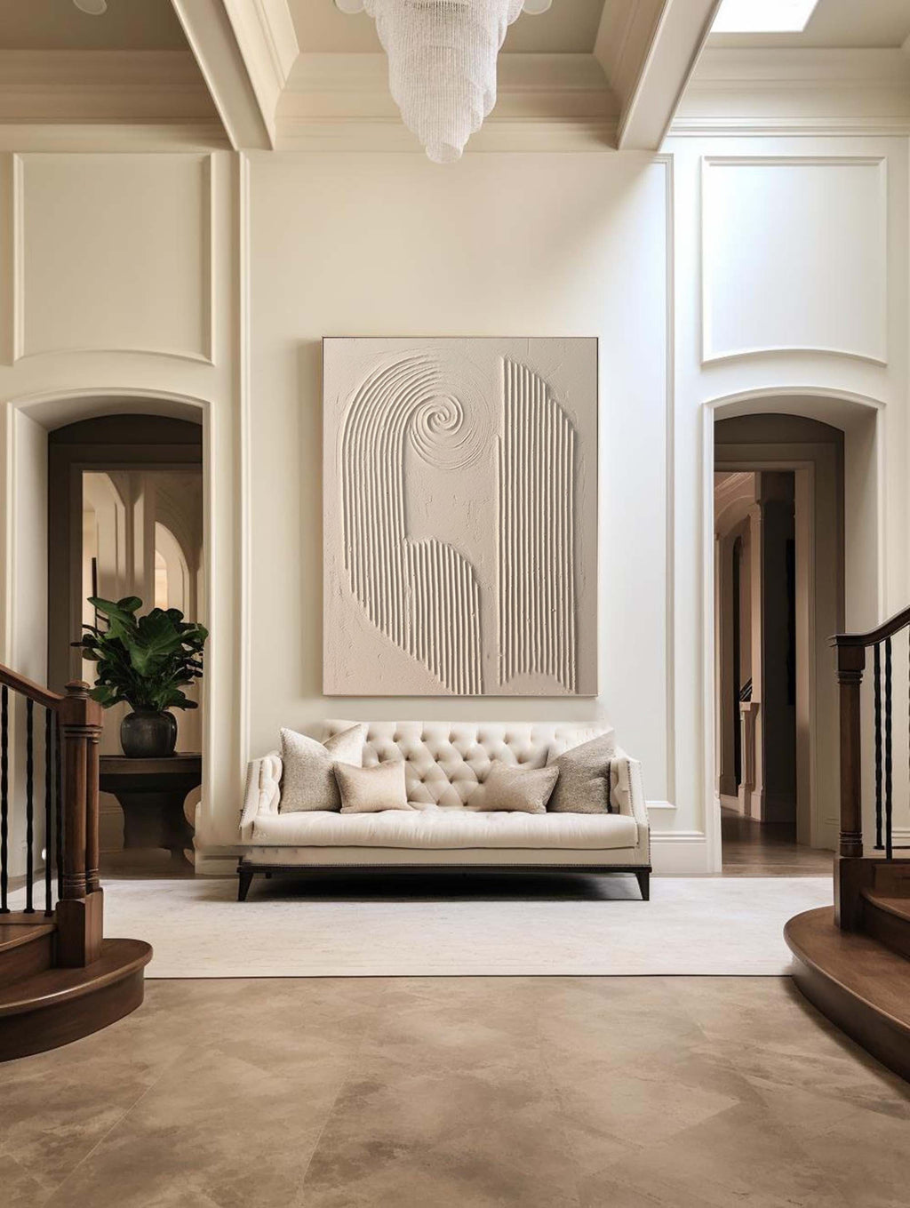 Spiral Harmony Textured Art