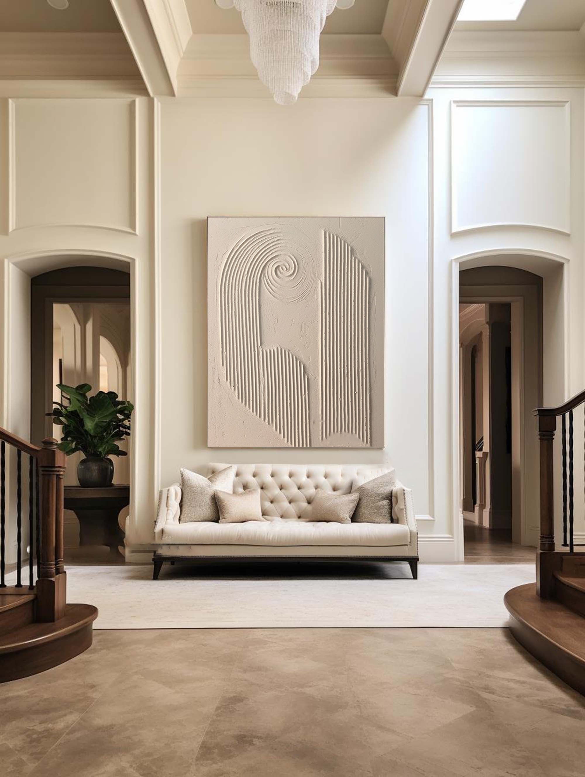 Spiral Harmony Textured Art