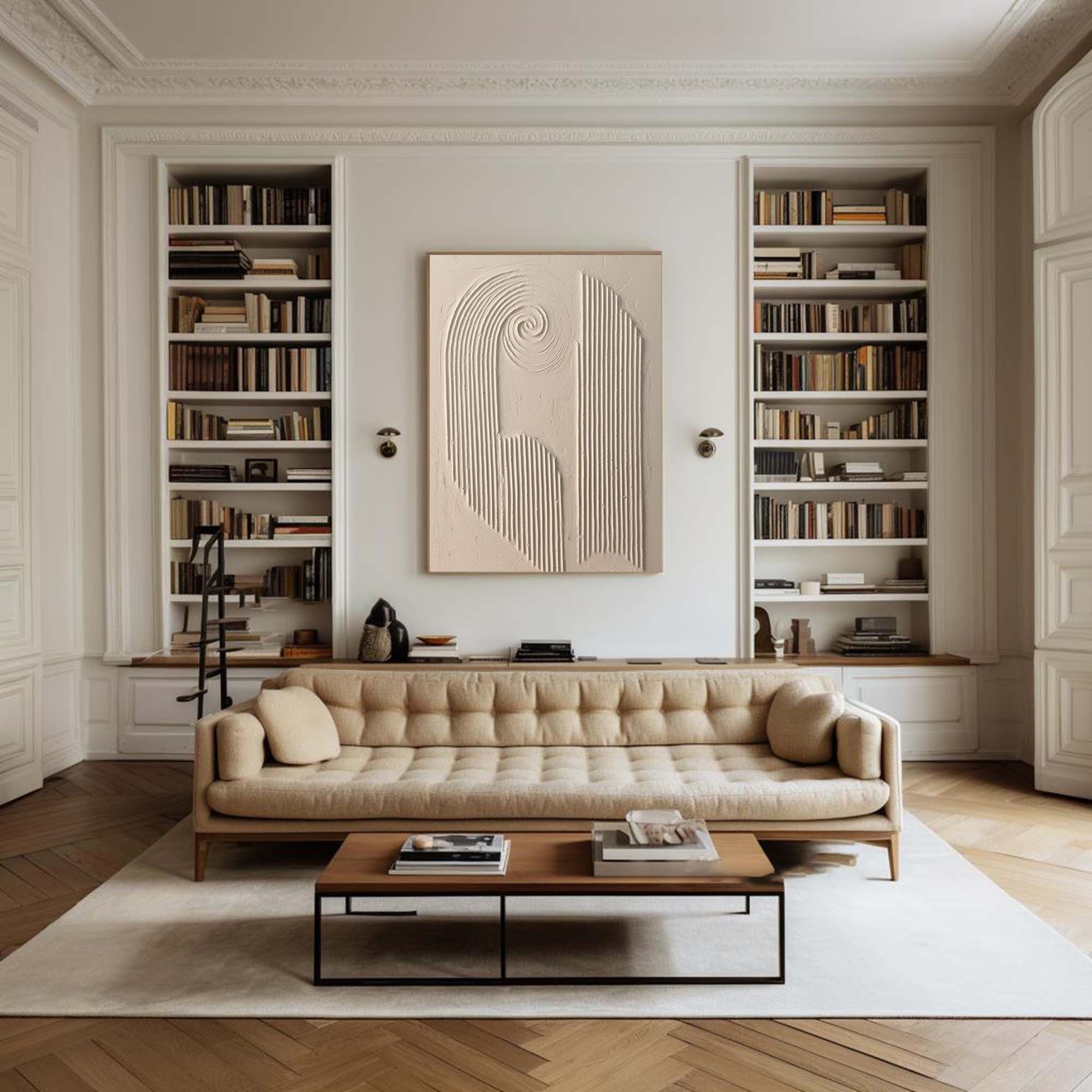 Spiral Harmony Textured Art