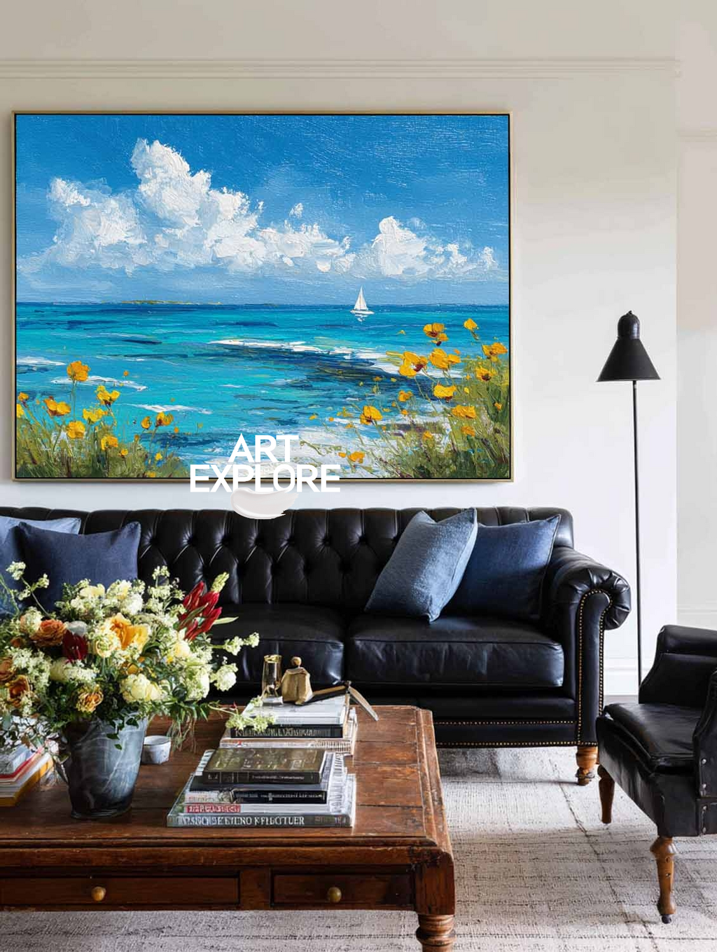 Blue Sea View Art #ABAH211