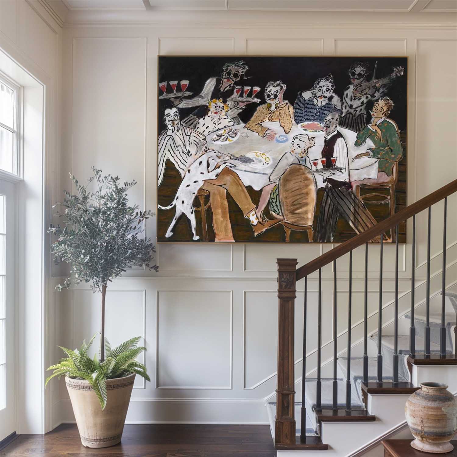 Black Party Wall Art #ABAH215