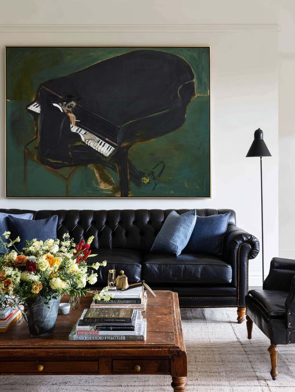 Green Piano Painting #ABAH213