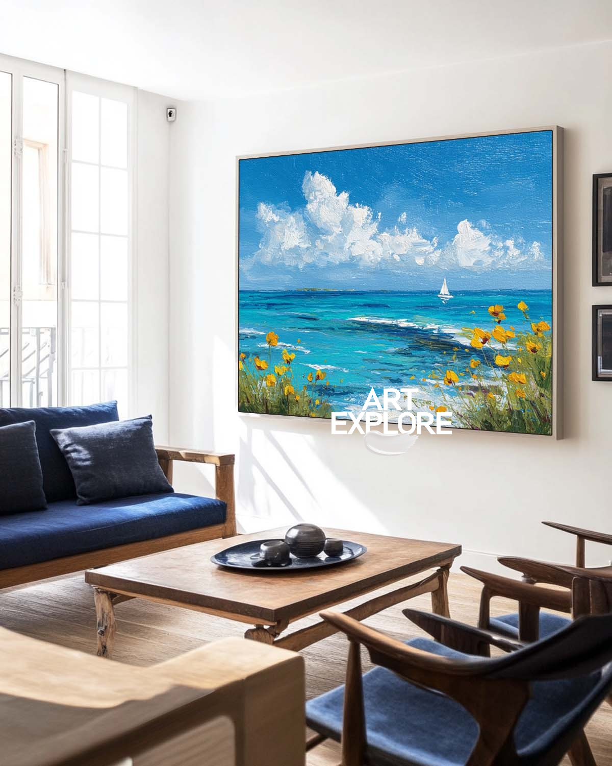 Blue Sea View Art #ABAH211