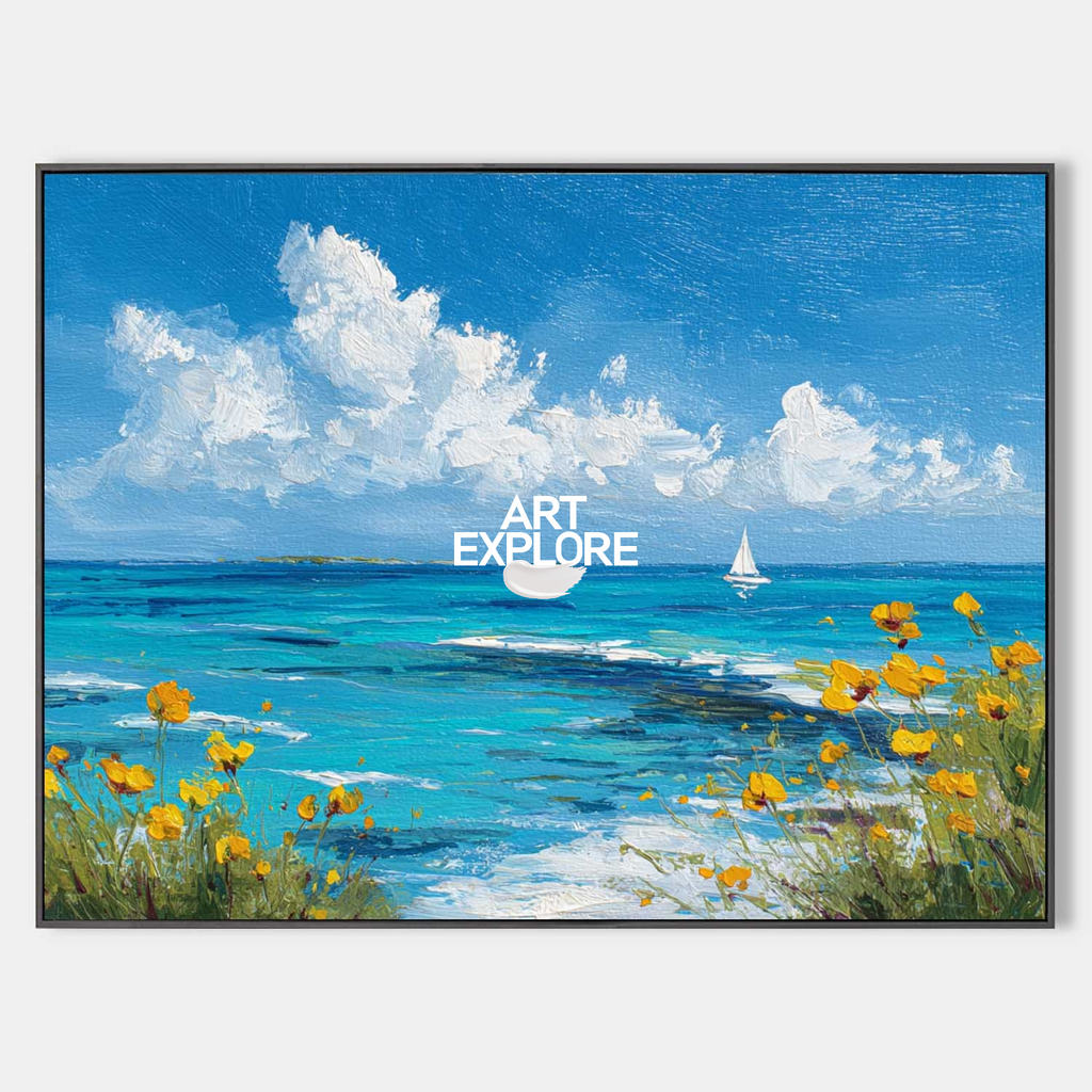 Blue Sea View Art #ABAH211