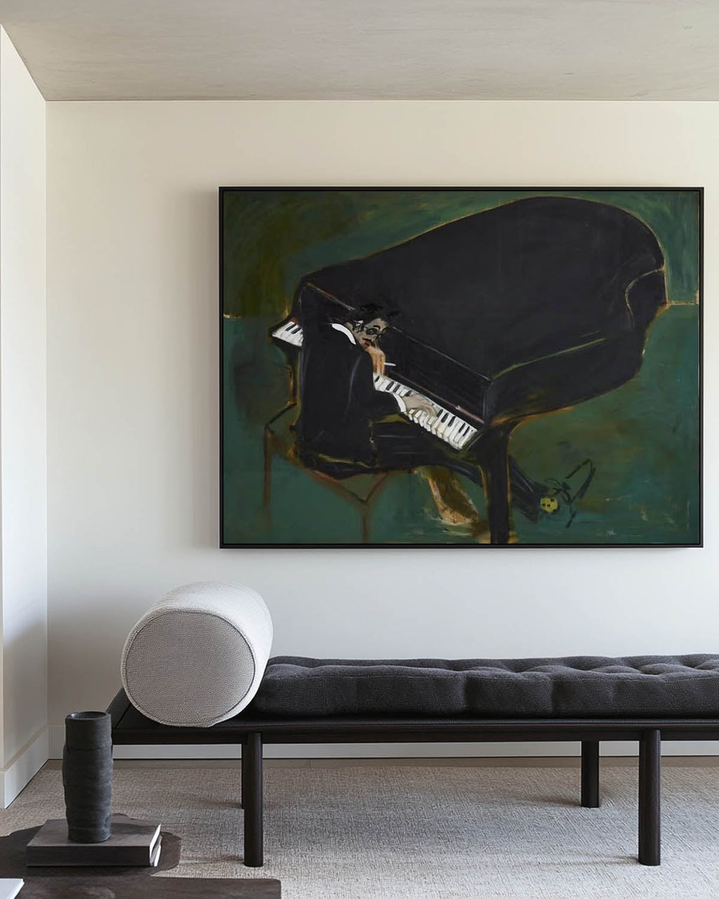 Green Piano Painting #ABAH213