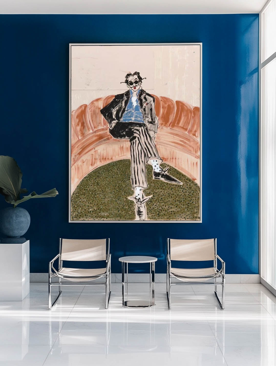 Vintage Portrait Painting #ABAV630