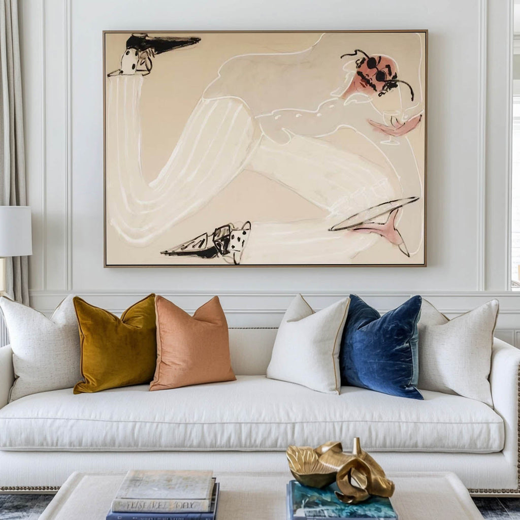 Beige Vintage Wall Art #ABAH216