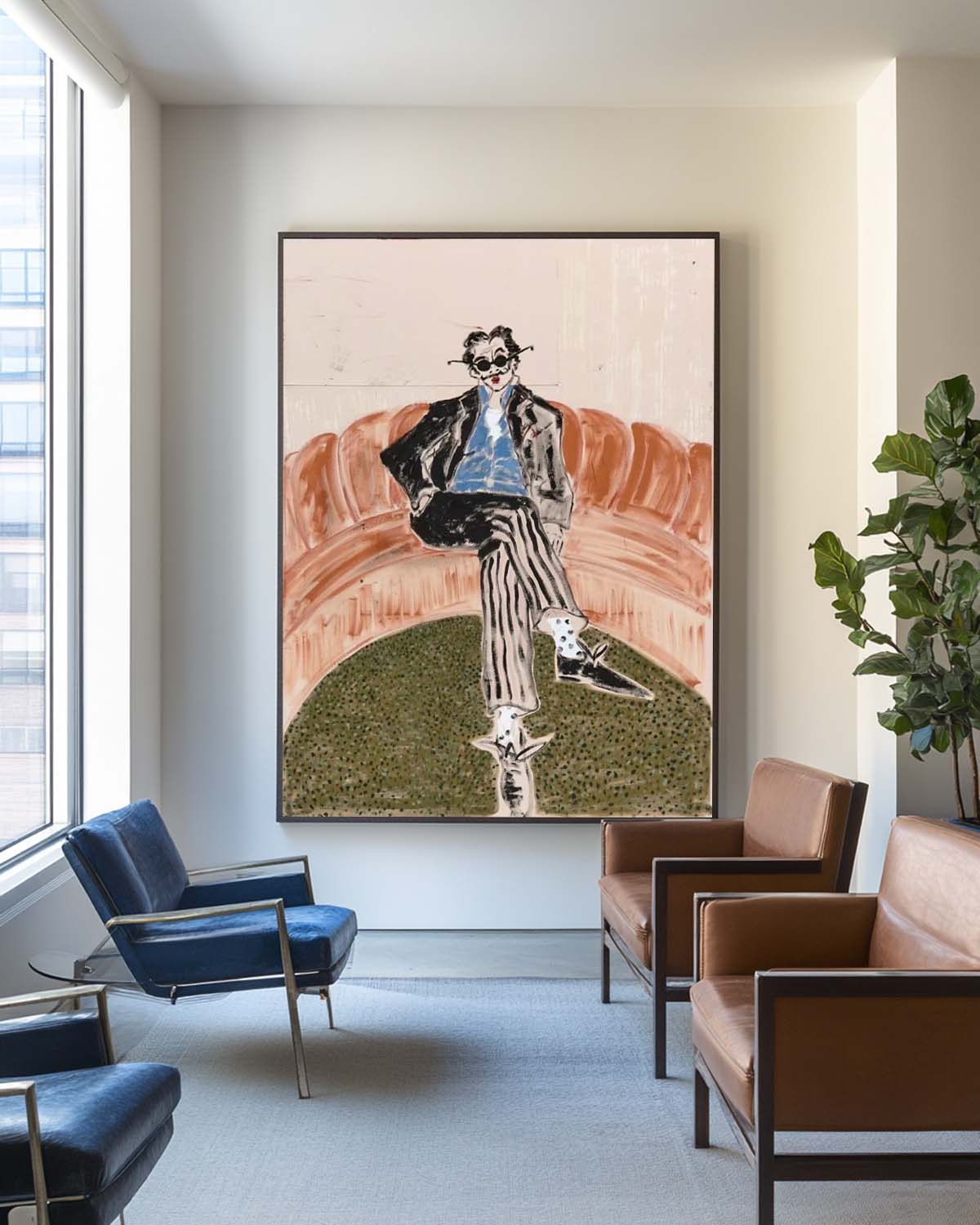 Vintage Portrait Painting #ABAV630