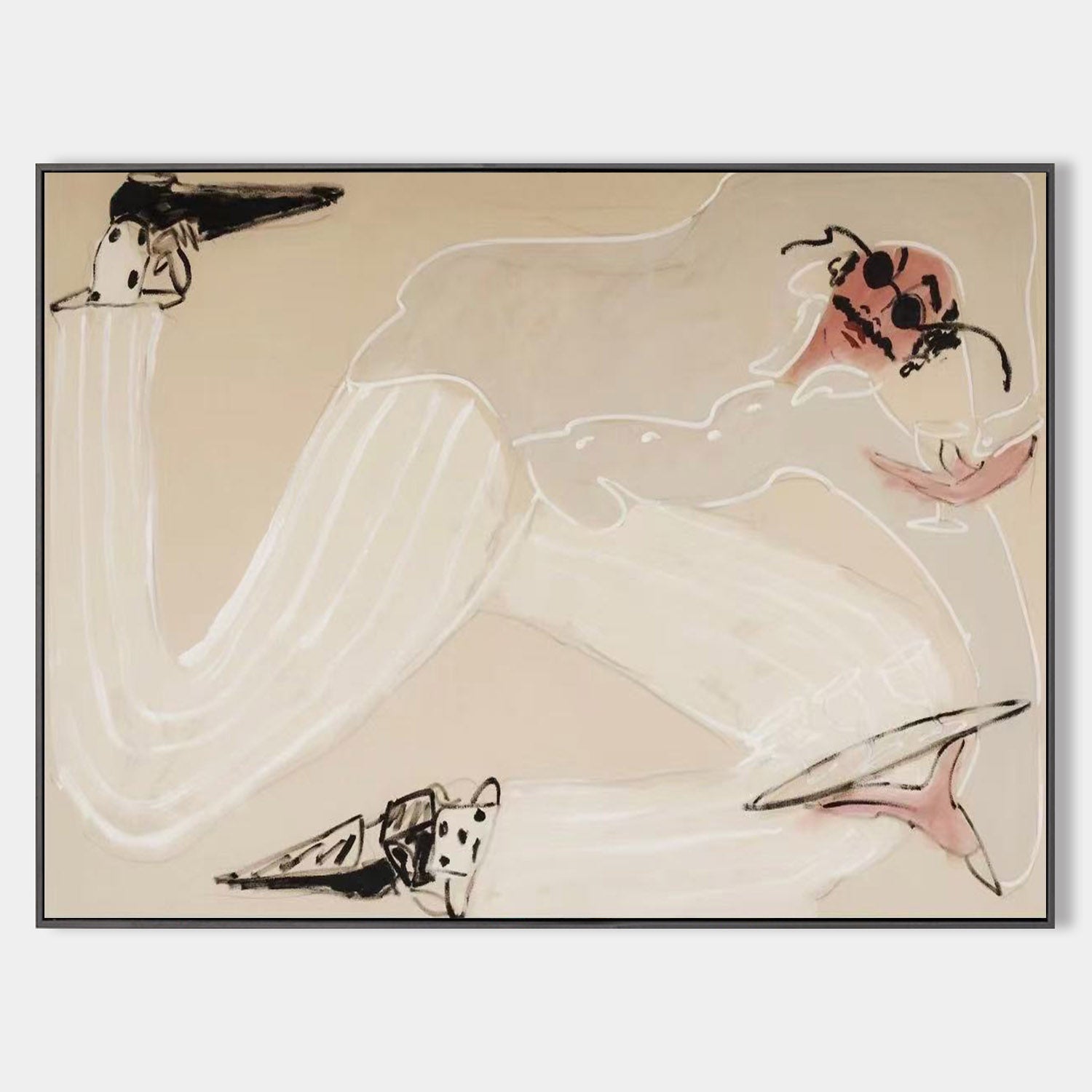 Beige Vintage Wall Art #ABAH216