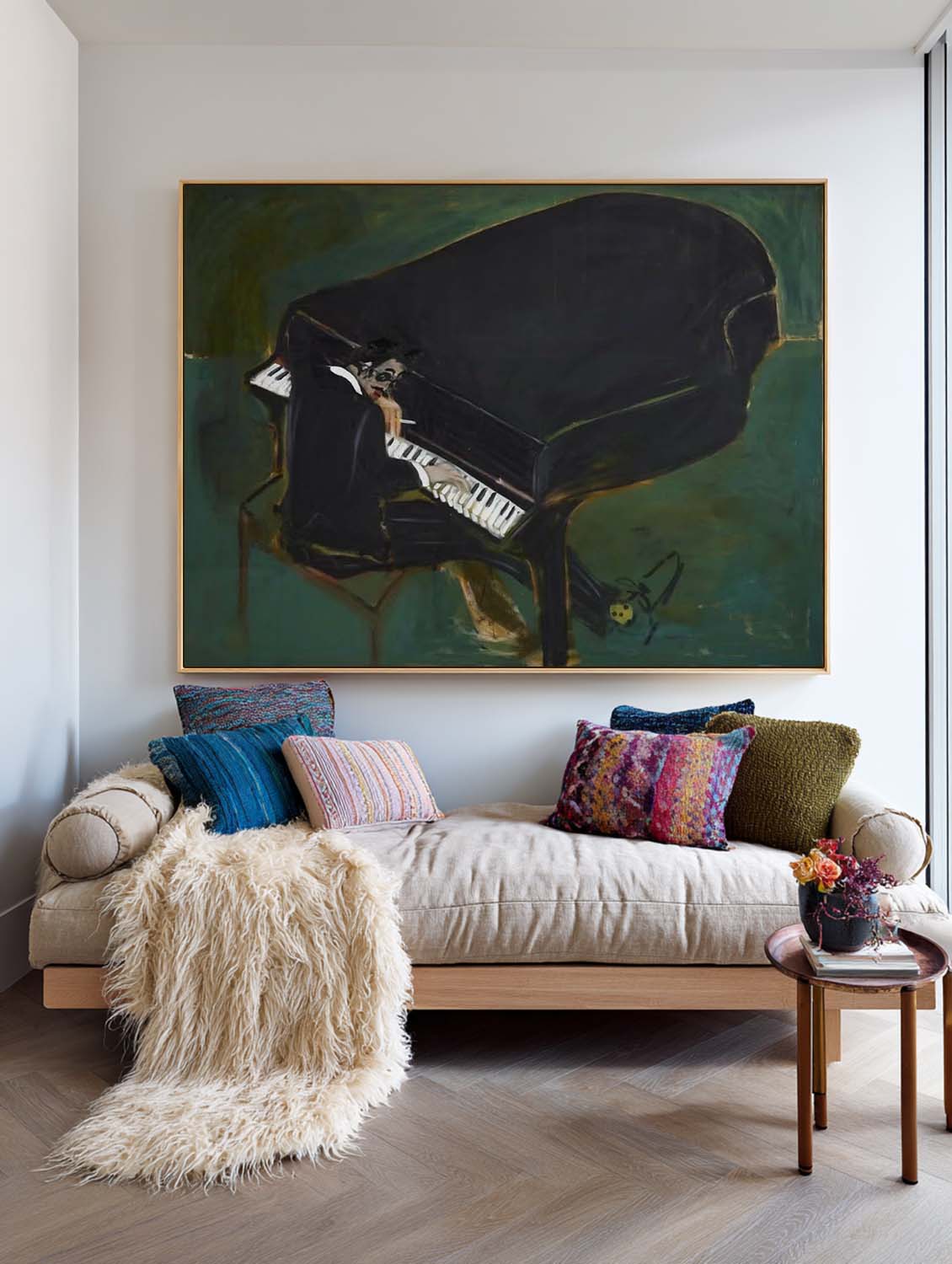 Green Piano Painting #ABAH213