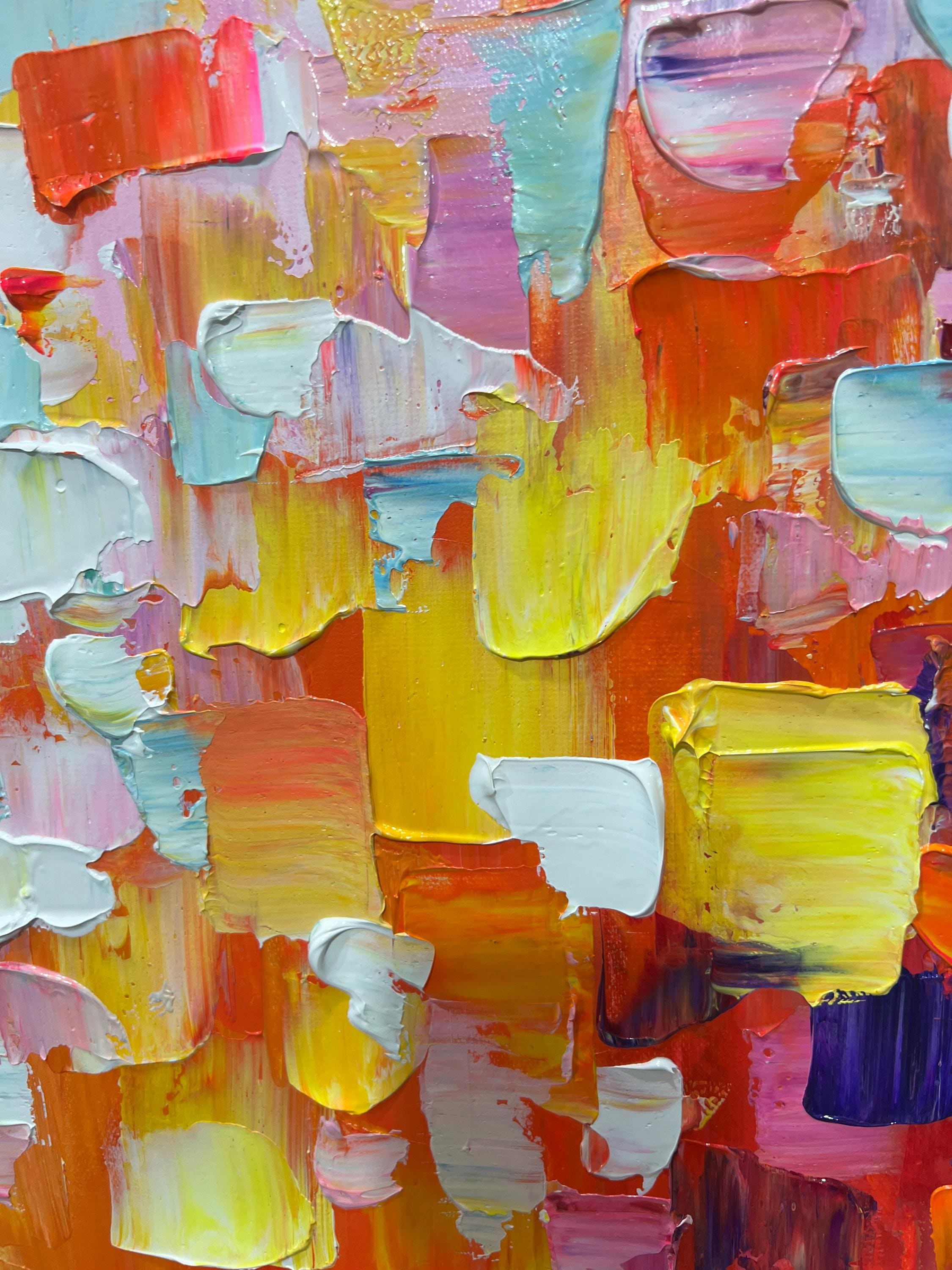 Special Payment Link for Color Block Carnival-Vivid Colorful Block Oil Painting