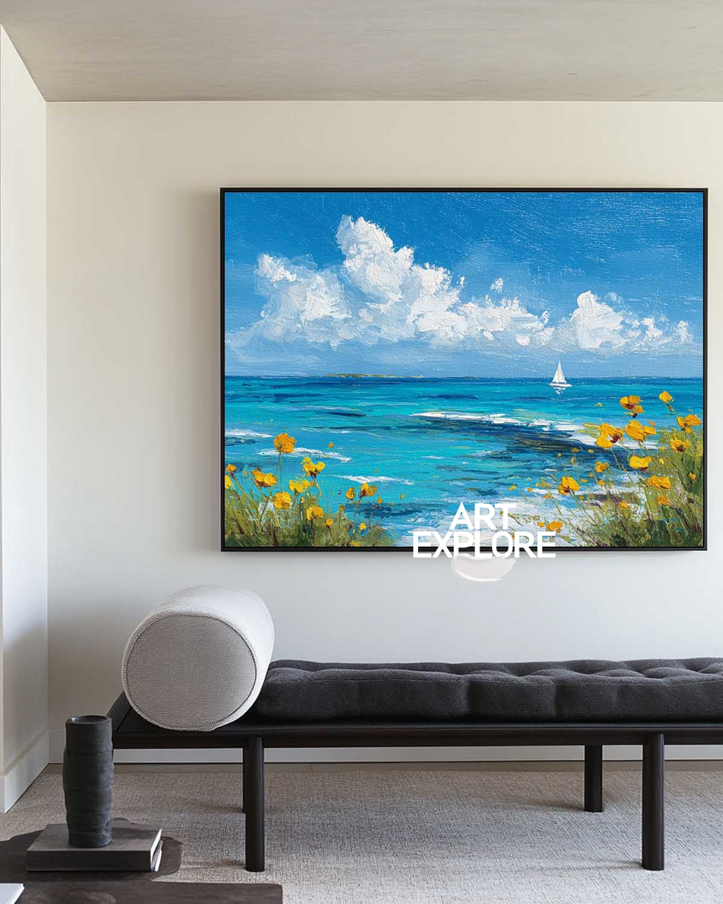 Blue Sea View Art #ABAH211