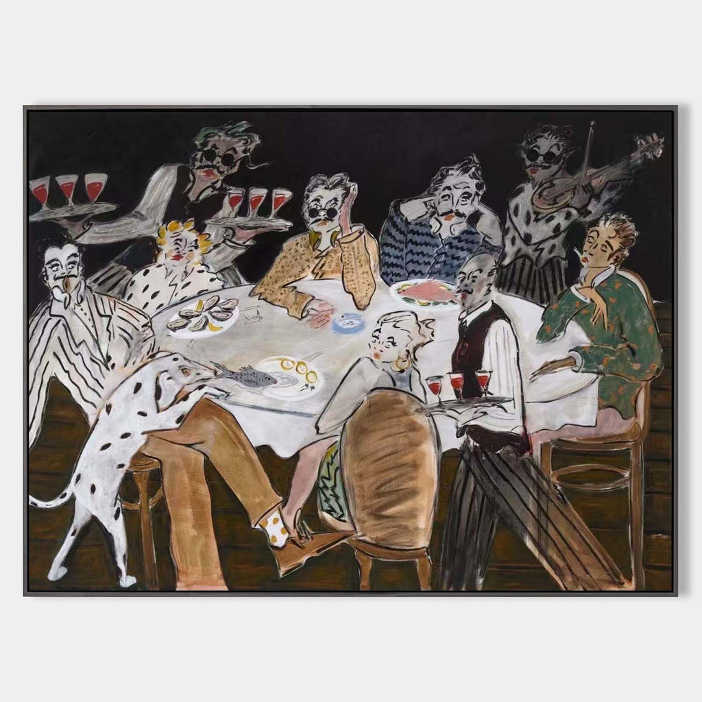 Black Party Wall Art #ABAH215