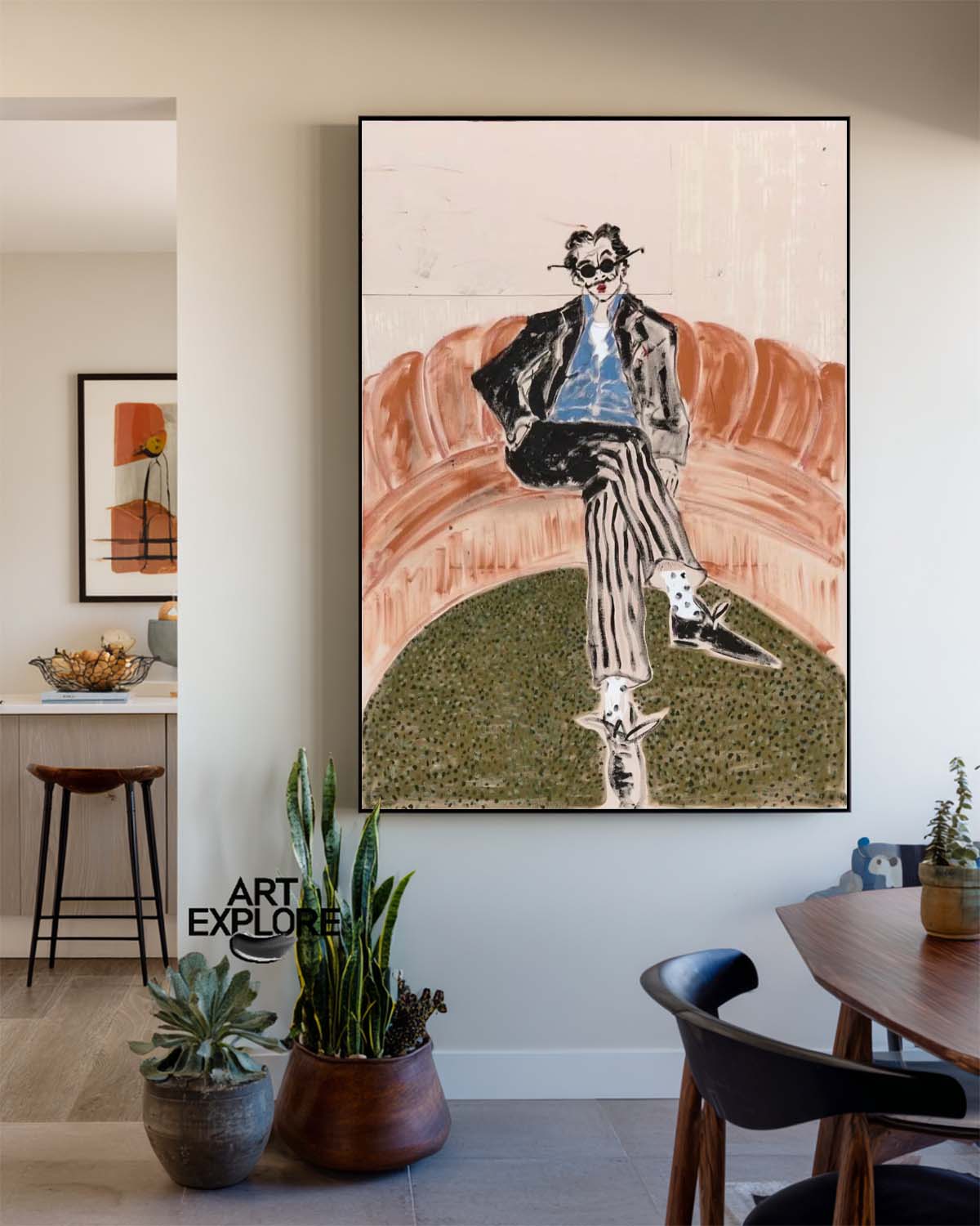 Vintage Portrait Painting #ABAV630