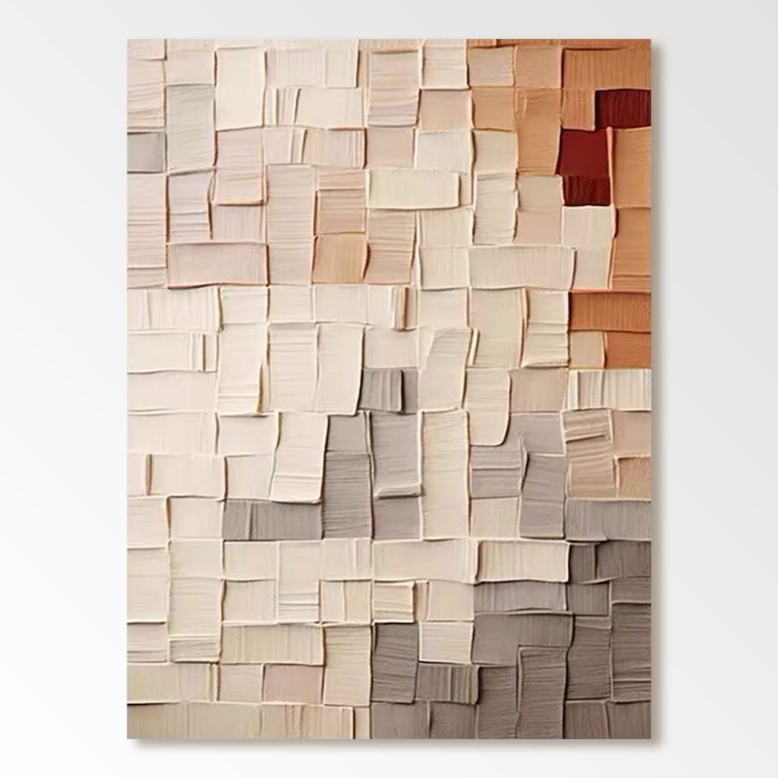 Abstract Painting "Tissages Doux"