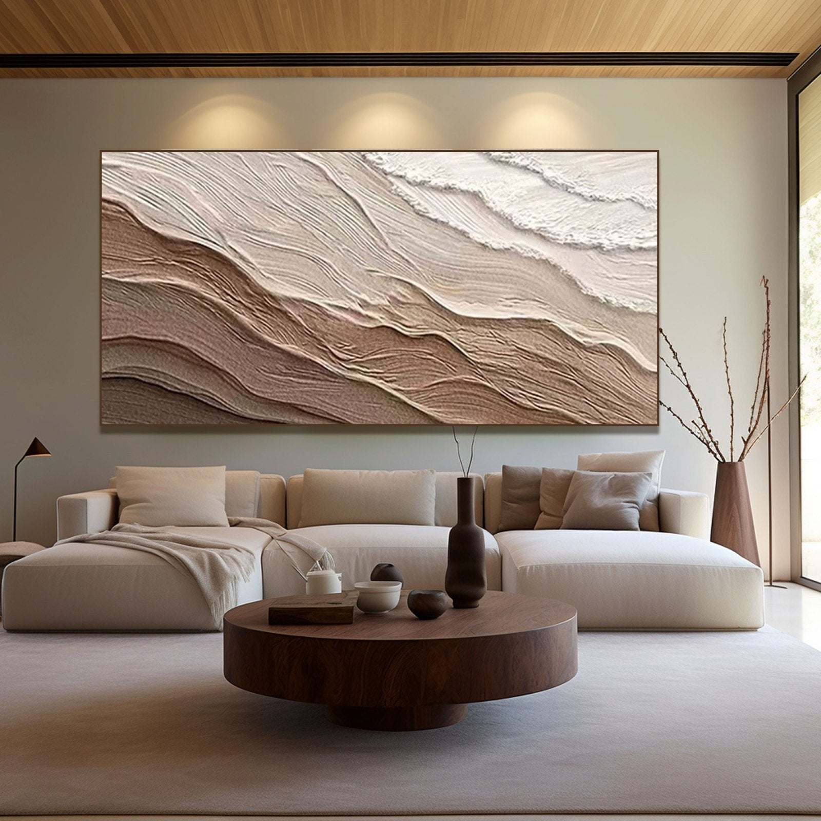Plaster Painting "Desert Mirage"