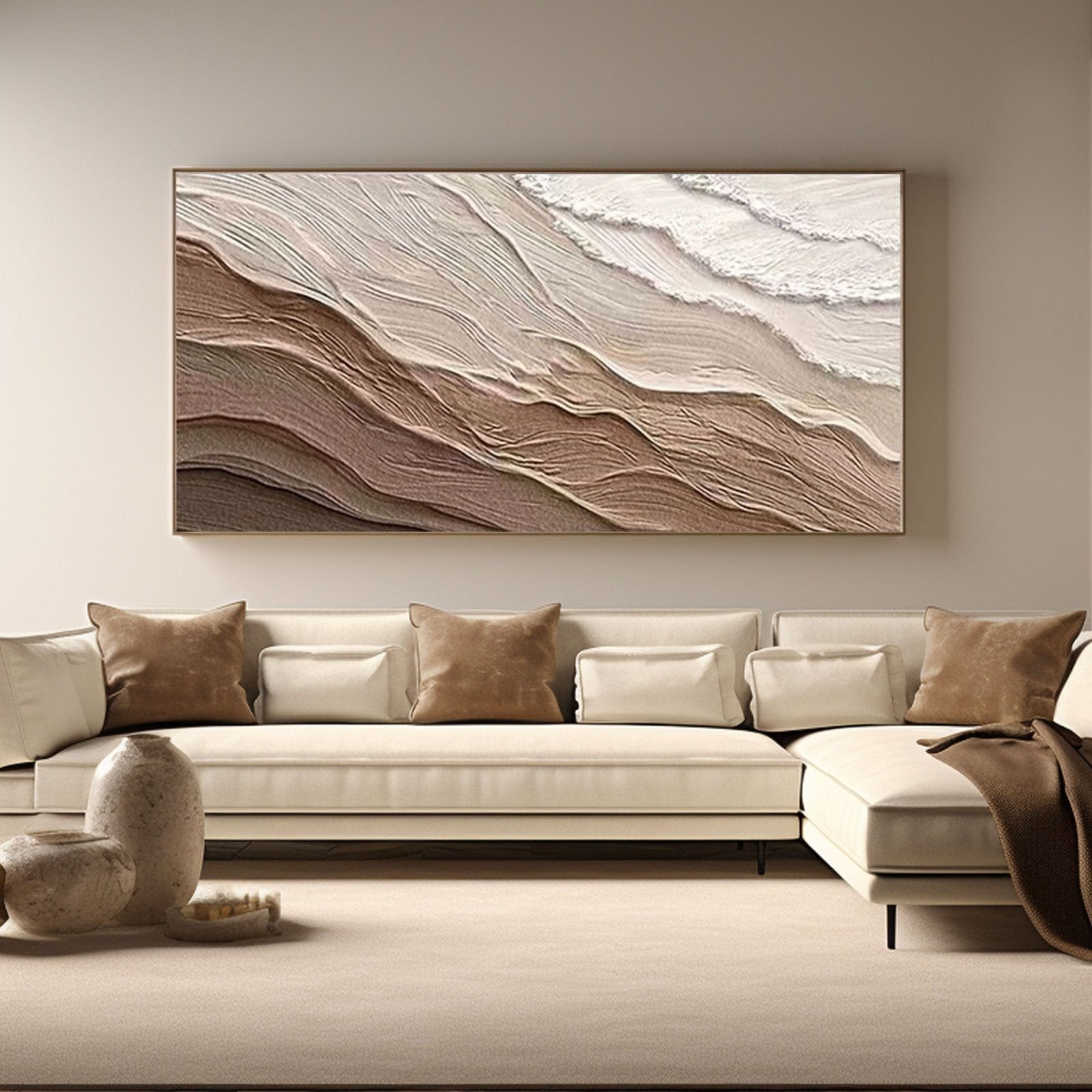 Plaster Painting "Desert Mirage"