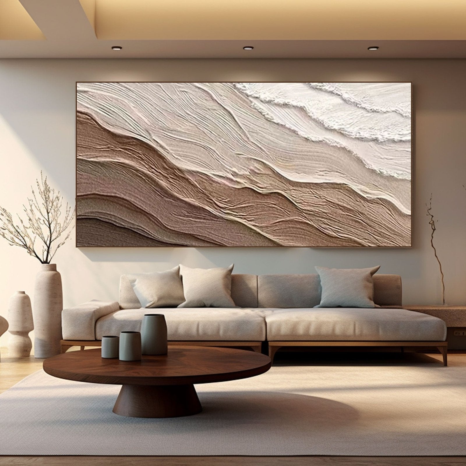 Plaster Painting "Desert Mirage"