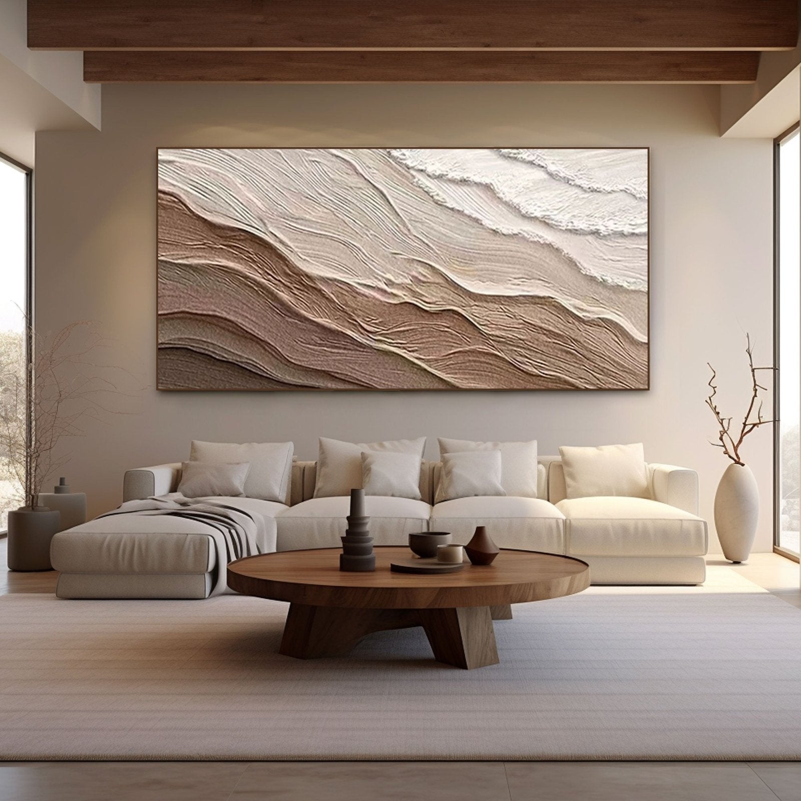 Plaster Painting "Desert Mirage"