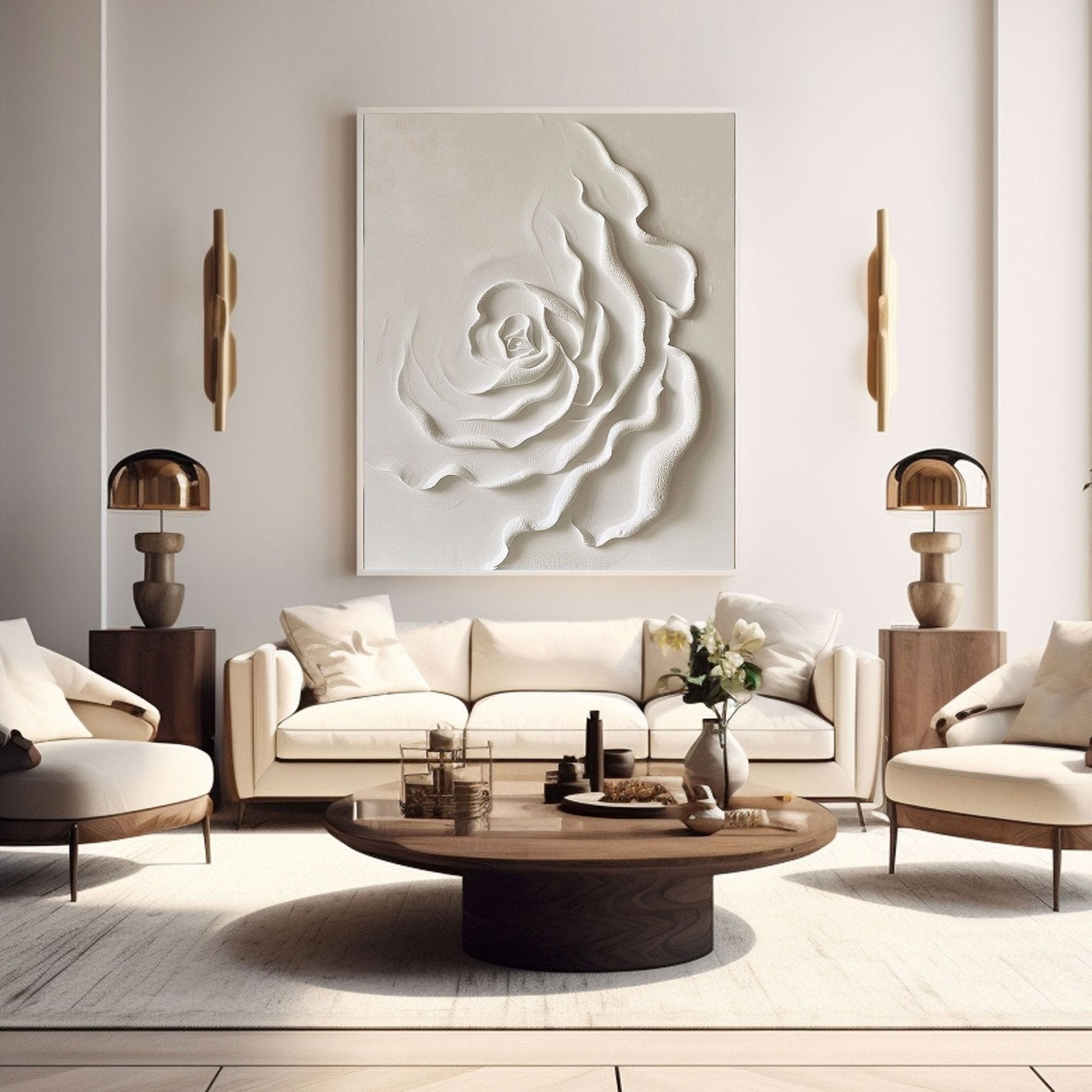 Plaster Painting "Eternal Blossom"