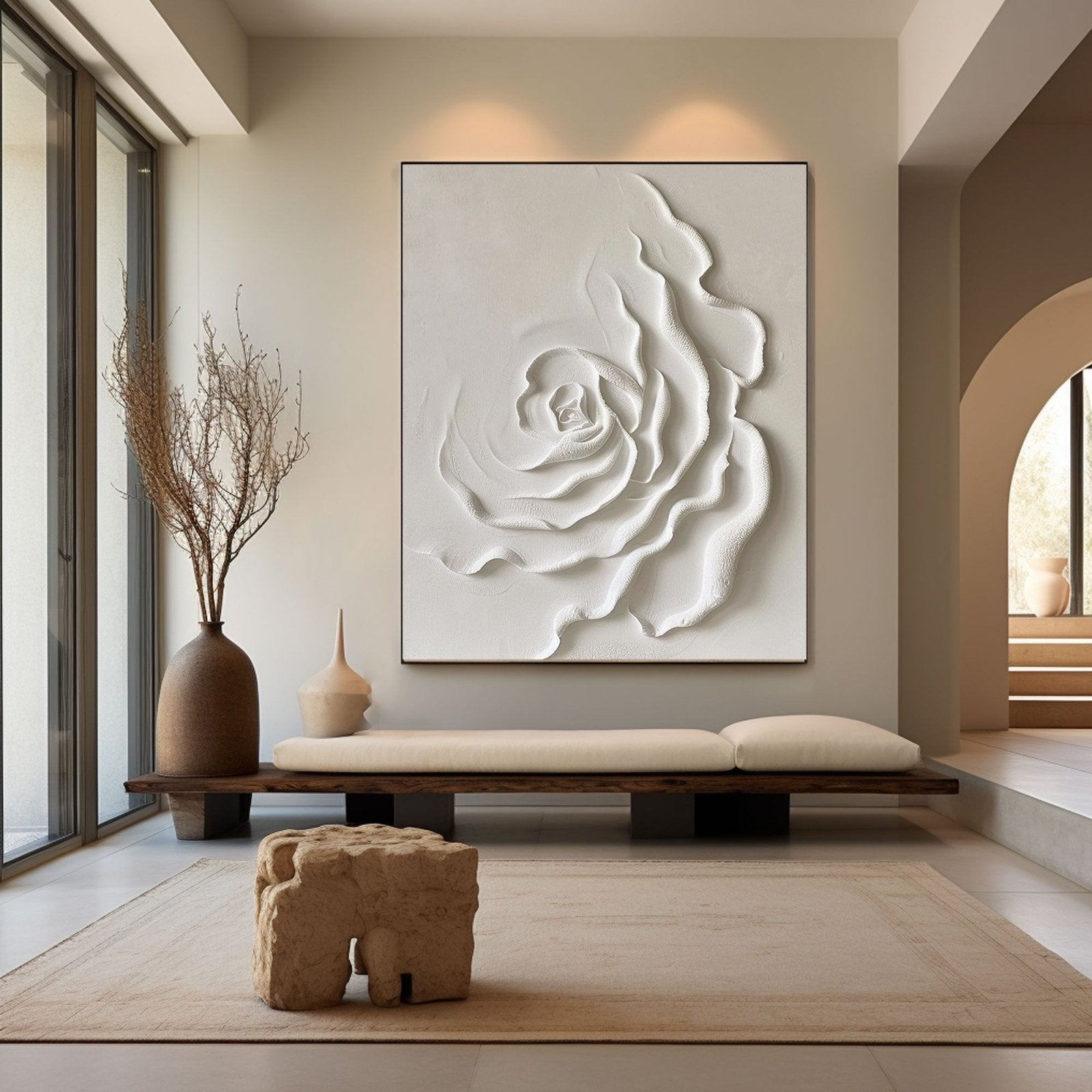 Plaster Painting "Eternal Blossom"