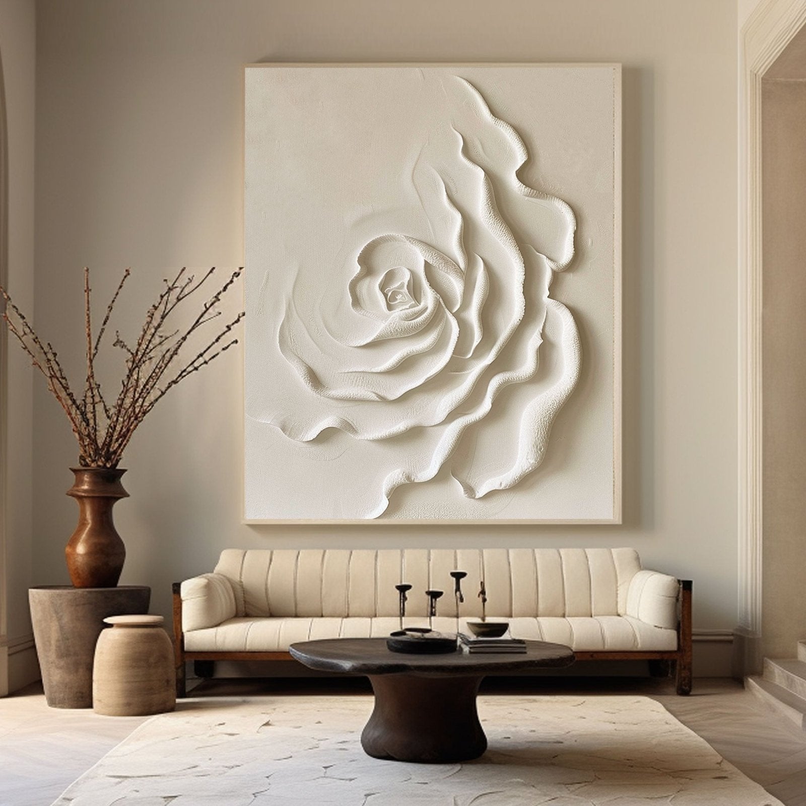 Plaster Painting "Eternal Blossom"
