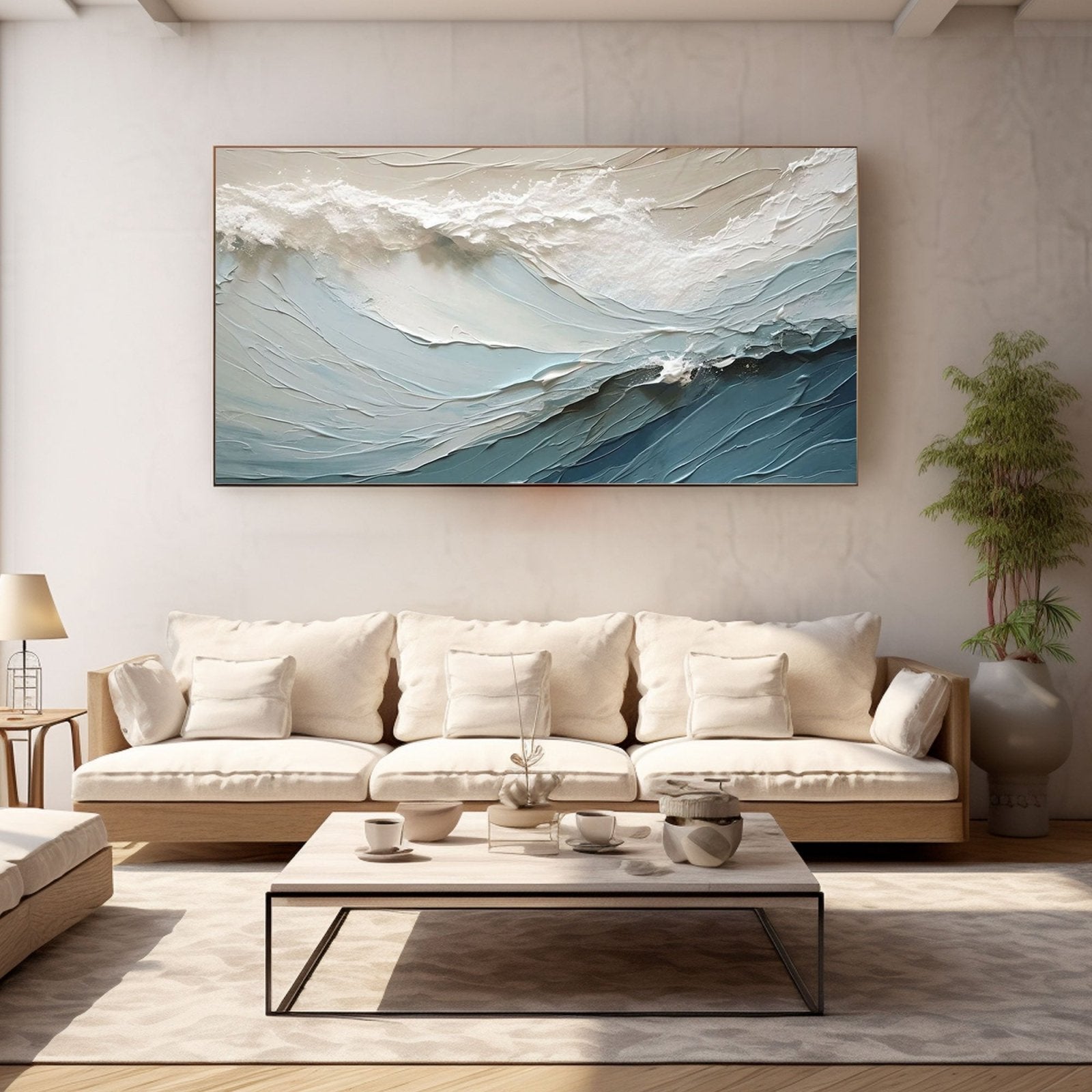 Plaster Textured Painting "Surge"