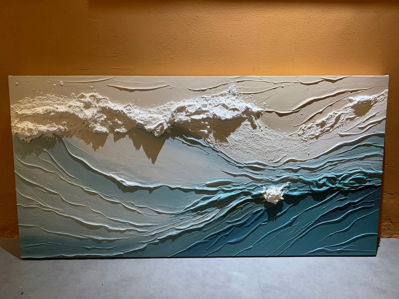 Plaster Textured Painting "Surge"