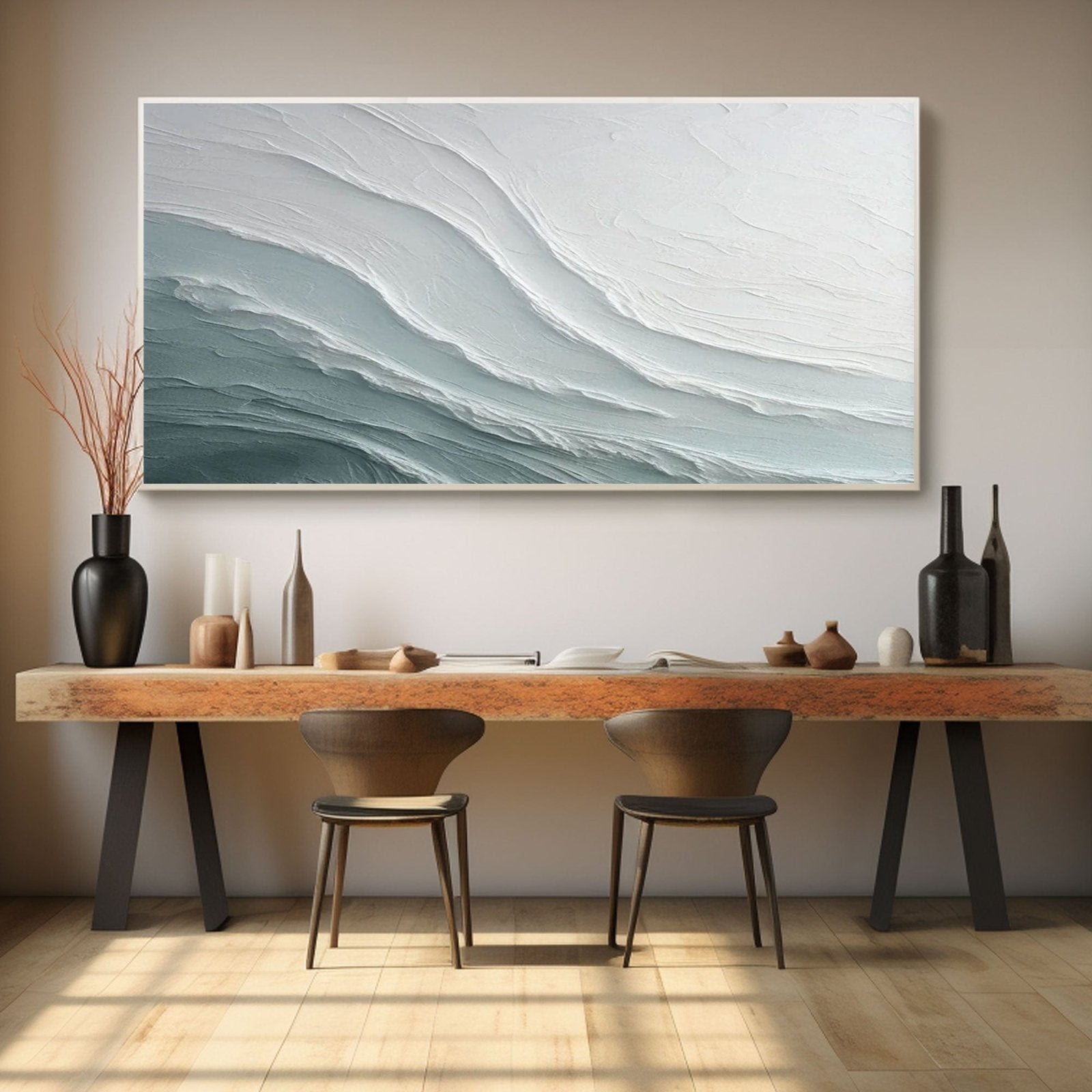 Abstract Painting "Bleu"