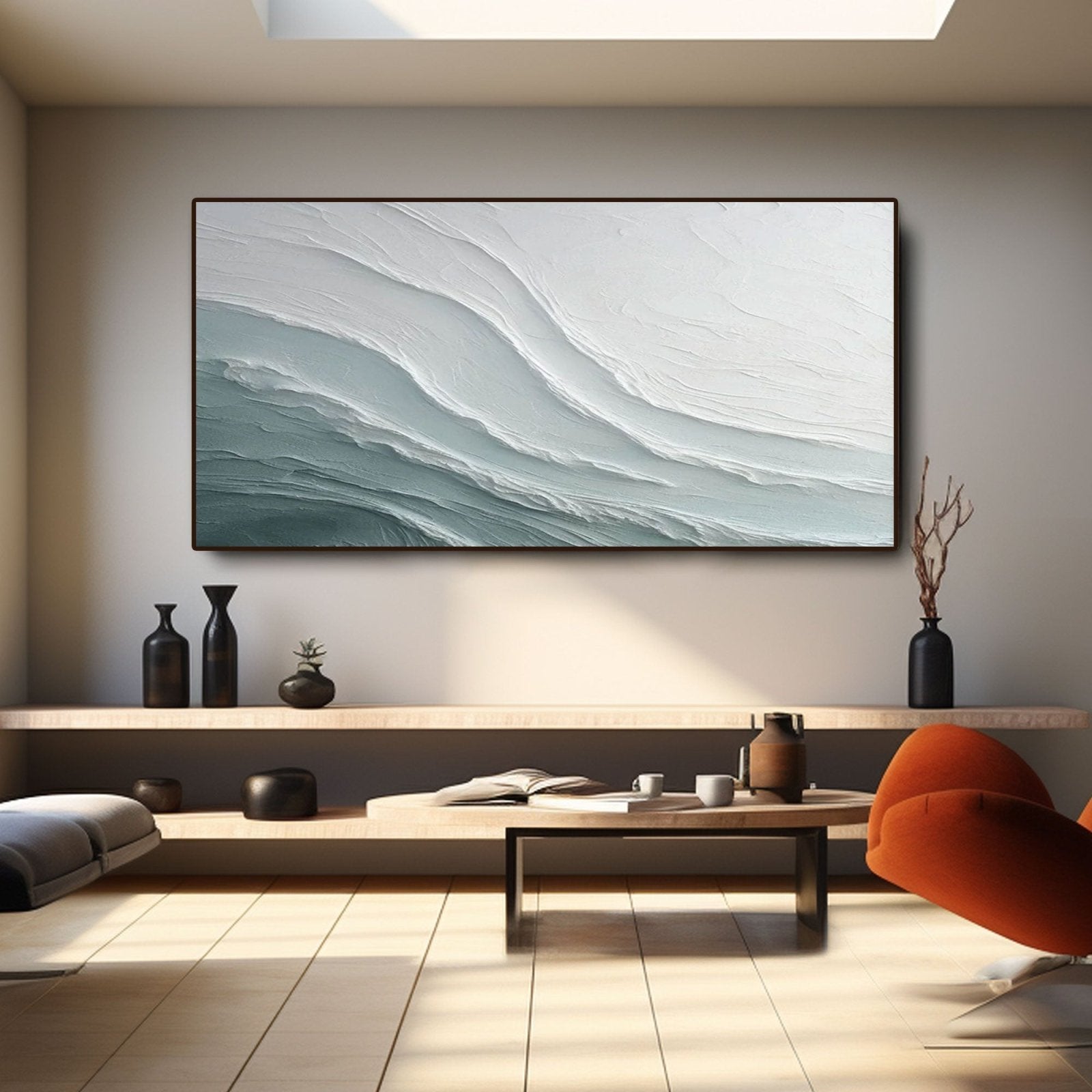 Abstract Painting "Bleu"