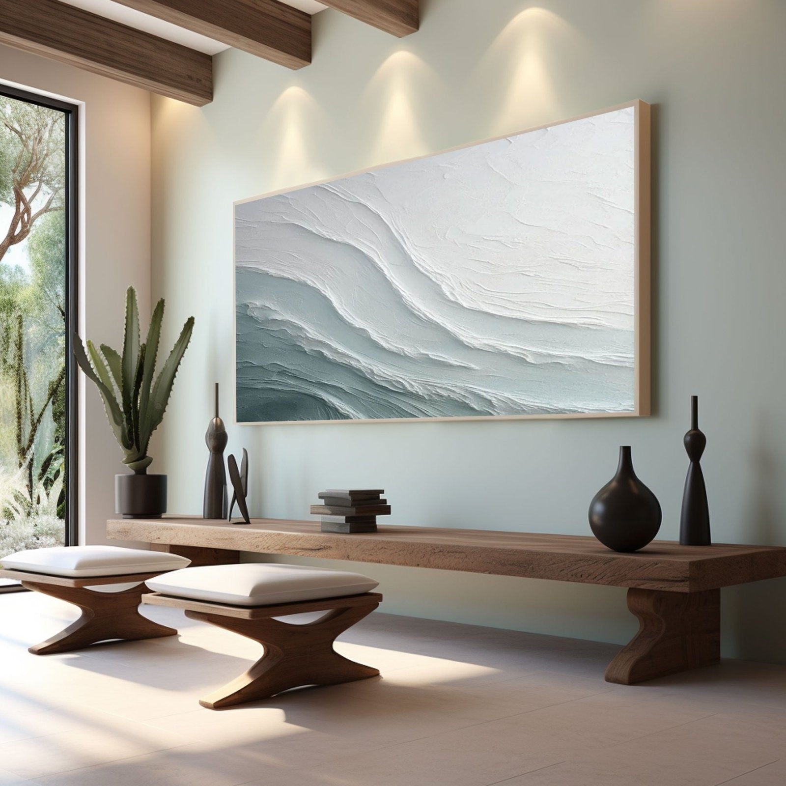 Abstract Painting "Bleu"