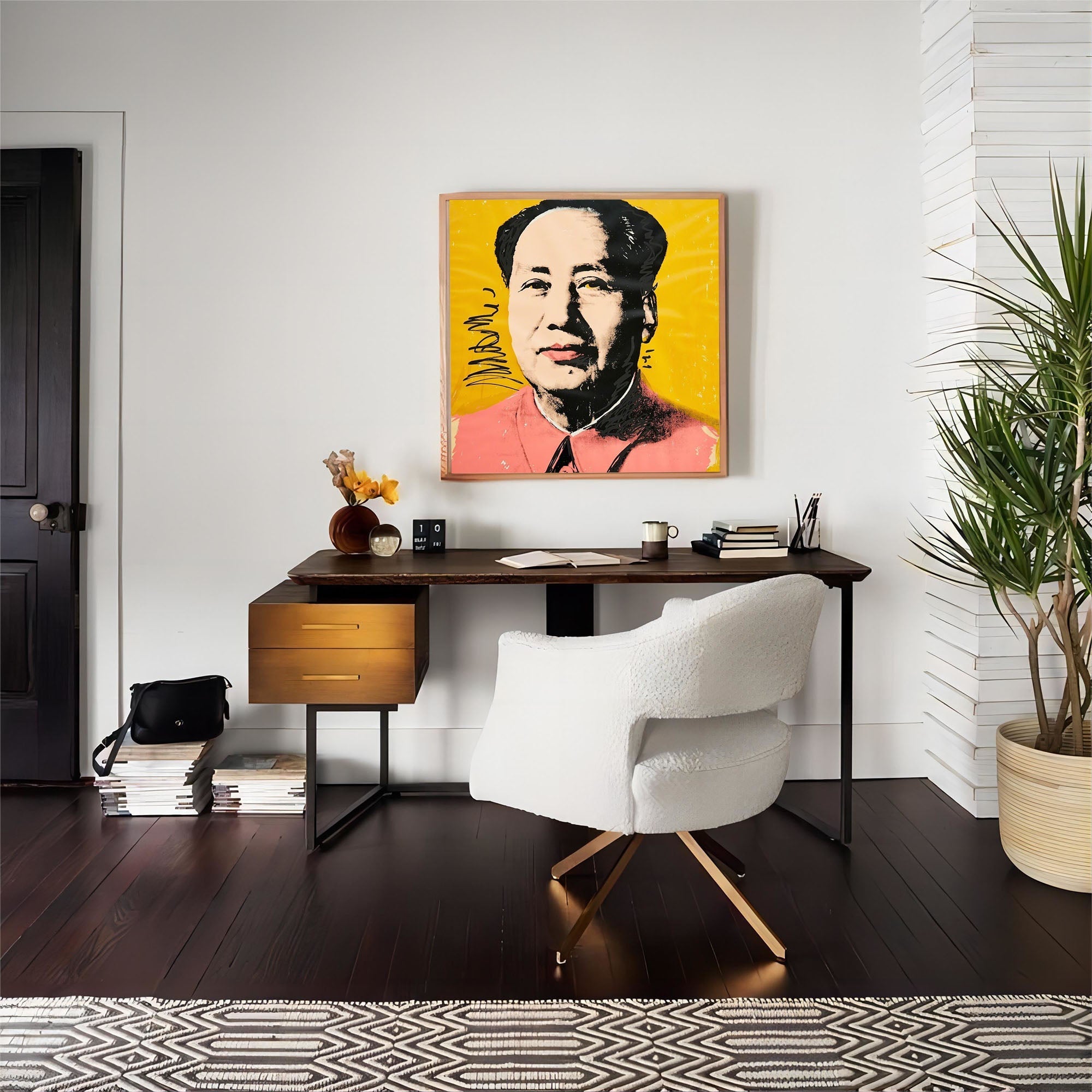 Pop Art Portrait: Historical Icon Reimagined